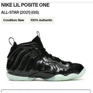 Nike Little Posite One (GS) (All Star) Size 7y/8.5 Women